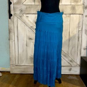 Beautiful Medium Blue Maxi Skirt by John Paul Richard